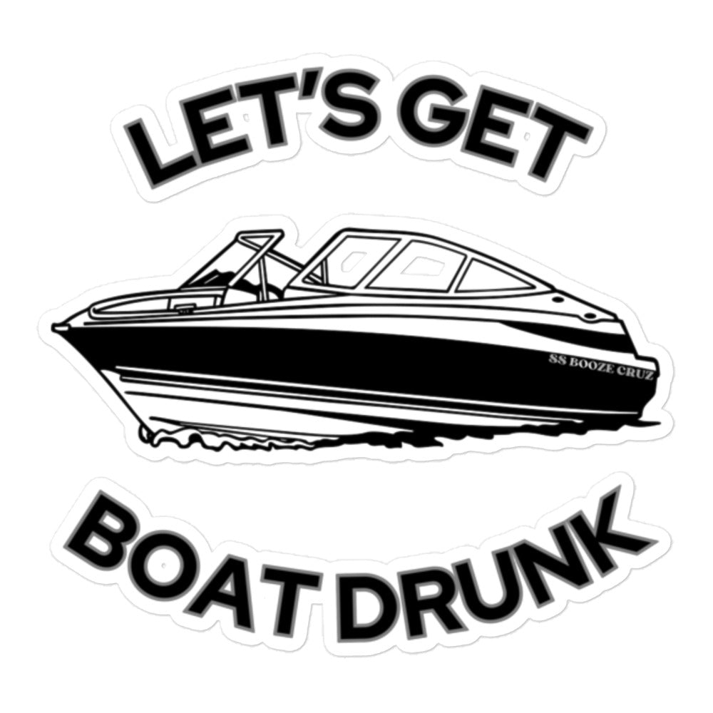 Boat Drunk Sticker